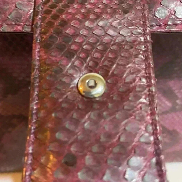 Suarez snakeskin leather satchel handbag - Picture 14 of 14